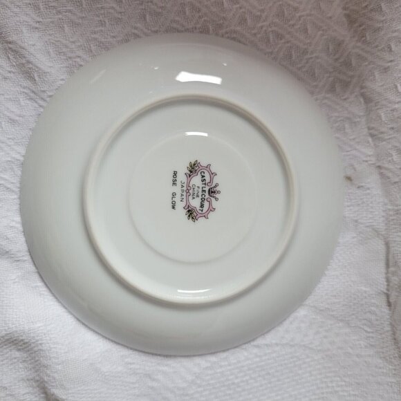 CASTLECOURT Fine China Rose Glow Pattern Cup & Saucer 4 sets - Picture 4 of 6